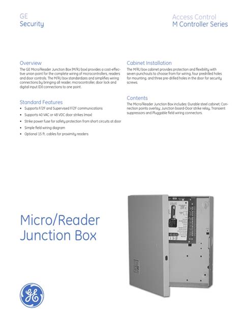 Micro/Reader Junction Box 